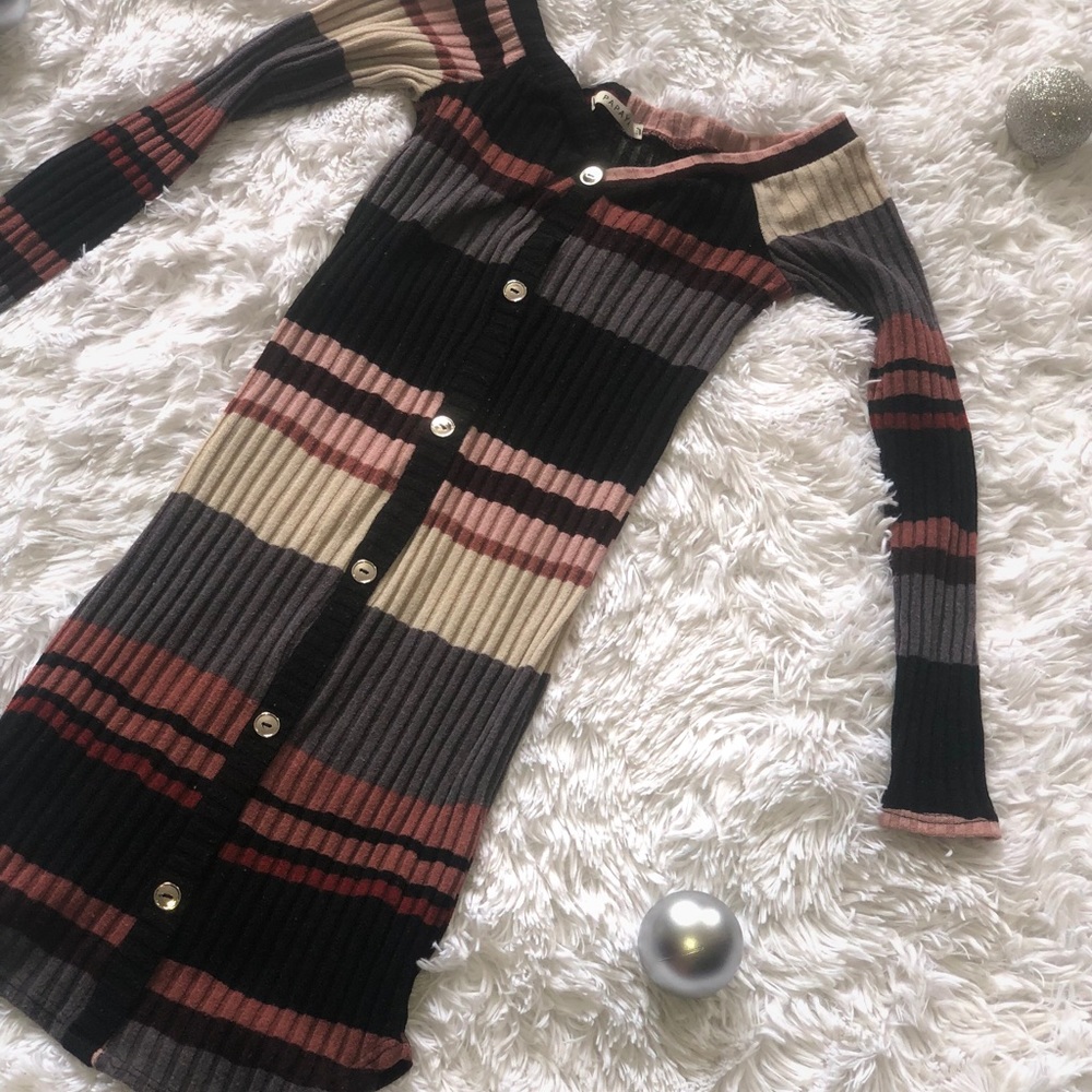 Long sleeve striped Dress